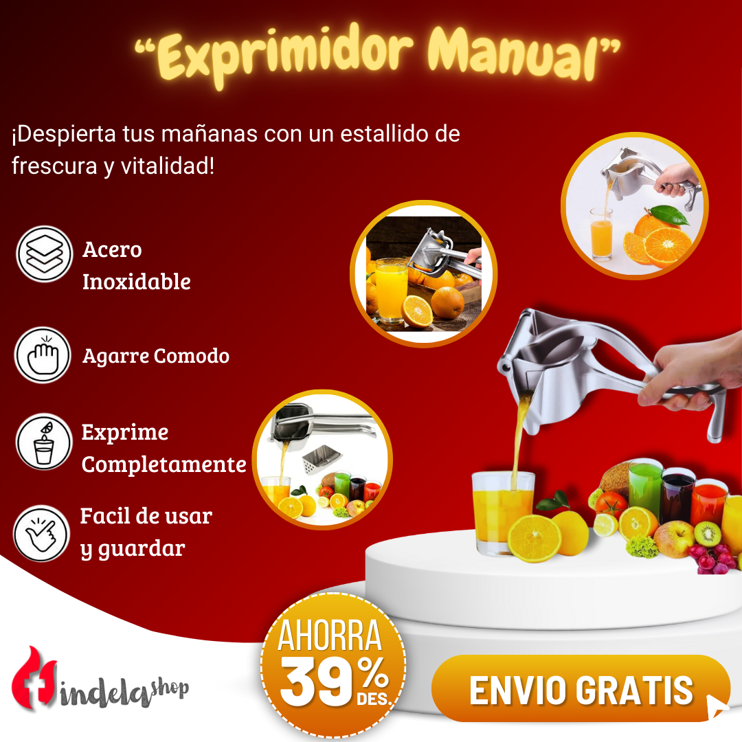 EXPRIMIDOR MANUAL DE FRUTAS