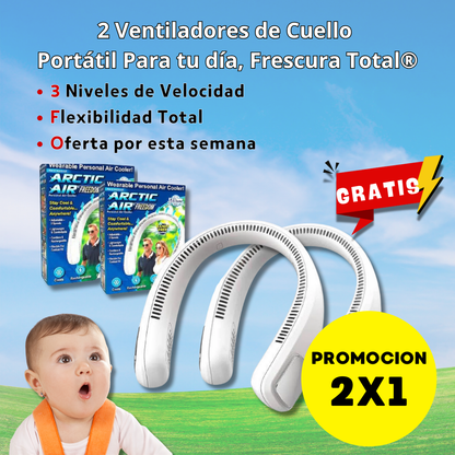 Ventilador portátil + OTRO GRATIS, OFERTA 2X1